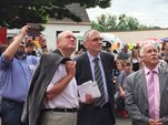 Foto: Beobachtung der Höhenrettung durch die Feuerwehr Coswig (Anhalt)